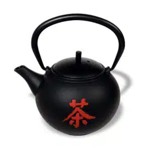 Teekanne Eisenguss schwarz