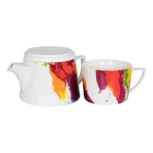 Alternative view of Farbenfrohes Tea for One Set Porzellan "On-Colour-Luisa"