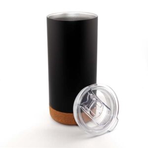 Alternative view of Stilvoller grosser Trinkbecher 450ml mit Korkboden "Nature-Lina"