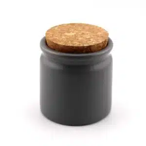 keramikdose mit korkdeckel