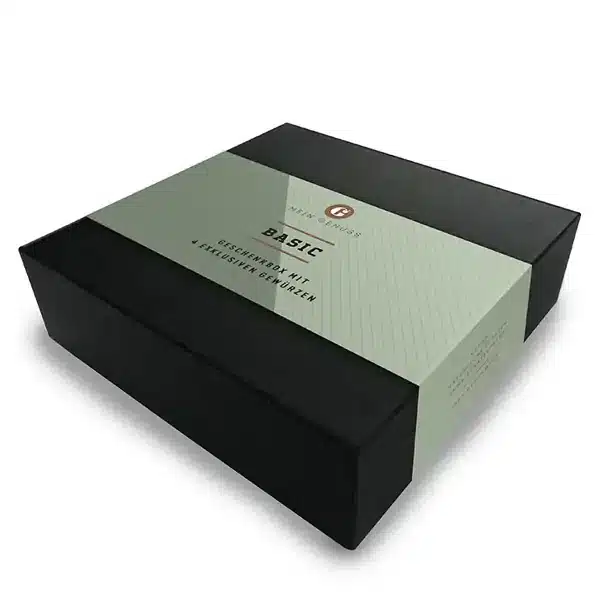 Elegante gewürzebox mit basisgewürzen