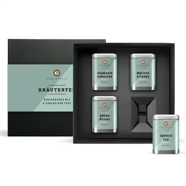 Kräutertee in geschenkbox