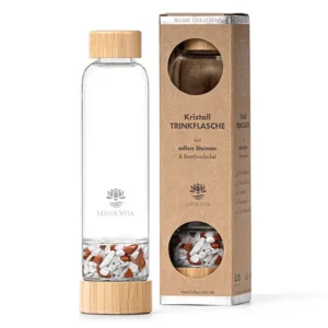 kristall trinkflasche lotus vita