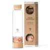 glastrinkflasche lotus vita mit edelsteinen