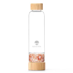 Trinkwasserflasche mit Kristallsteinen