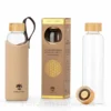 trinkflasche glas mit neoprenhülle