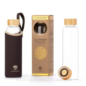 Trinkflasche mit scharzem Neoprenschutz