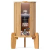 Eleganter Tischwasserspender mit Bambus und Filtertechnologie "Clear-Ben"