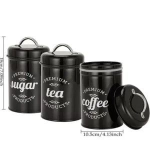 Schöne Vintage Stil Dosen für Zucker, Kaffee, Tee