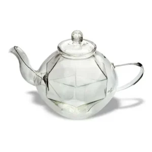 Alternative view of Stilvolle Teekanne 0,8 Liter mit Diamantenschliff aus Glas "Crystal-Marie"