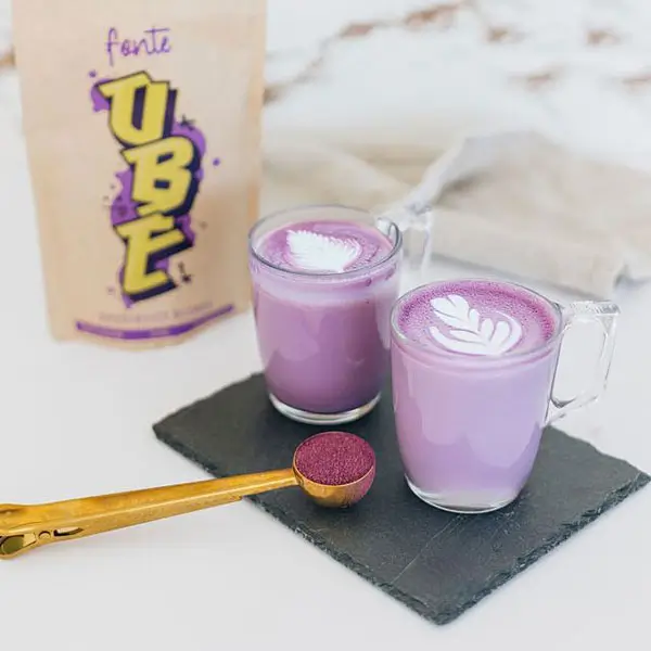 Violett-cremiges Ube Pulver für stylische Latte Drinks "Purple-Lani" – Bild 2
