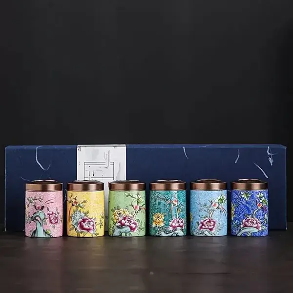 Traditionelles Keramik-Teedosen Geschenkset mit fernöstlichem Flair "Jing-Mei" – Bild 4