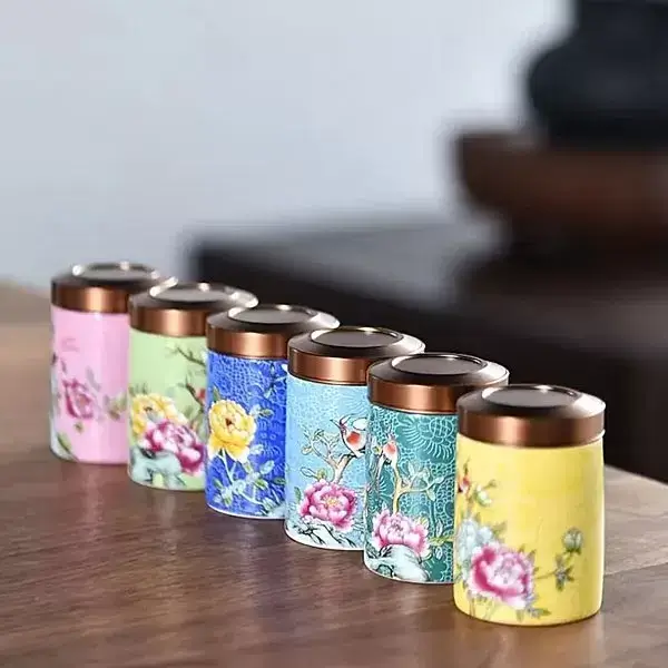 Traditionelles Keramik-Teedosen Geschenkset mit fernöstlichem Flair "Jing-Mei" – Bild 2