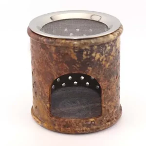 speckstein stövchen braun