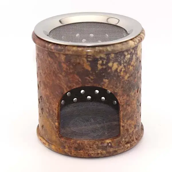 speckstein stövchen braun