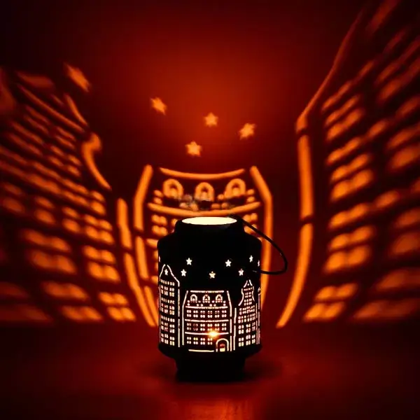 Stimmungsvolle leuchtende Stadt Laterne mit Lichtspiel "City-Mira" – Bild 2