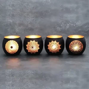 Alternative view of Symbolisches Windlicht mit Rangoli Mandala-Muster "Sanskriti"